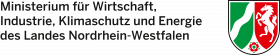 Logo des Ministeriums für Wirtschaft, Industrie, Klimaschutz und Energie des Landes Nordrhein-Westfalen